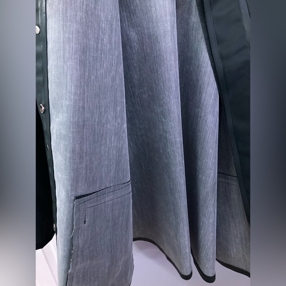 Carhartt Mens Large Surrey Rain Coat Jacket Dark Olive Green w/Hood (Waterproof) - Picture 4 of 11